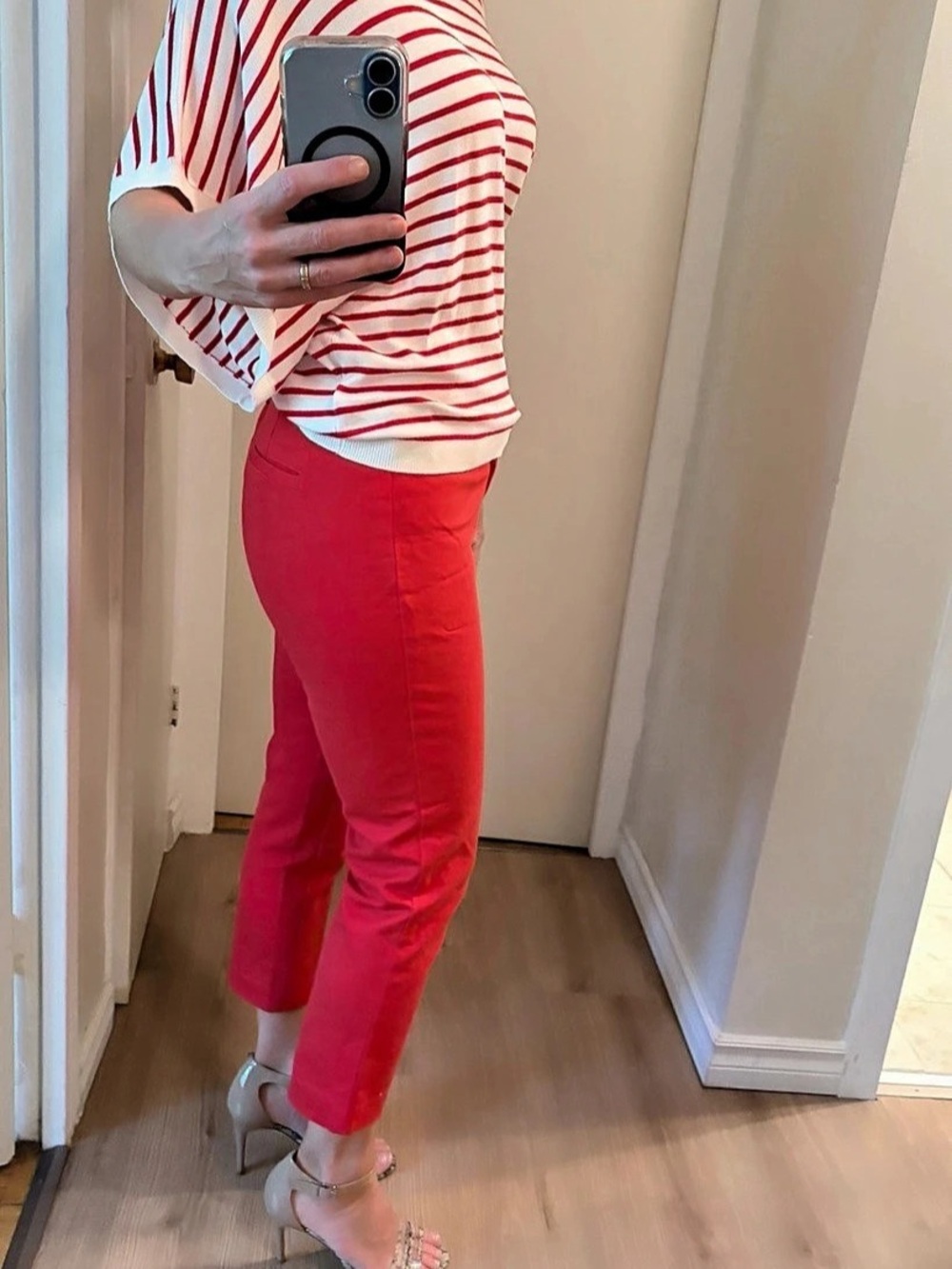 Tommy Hilfiger Red Capris Pants